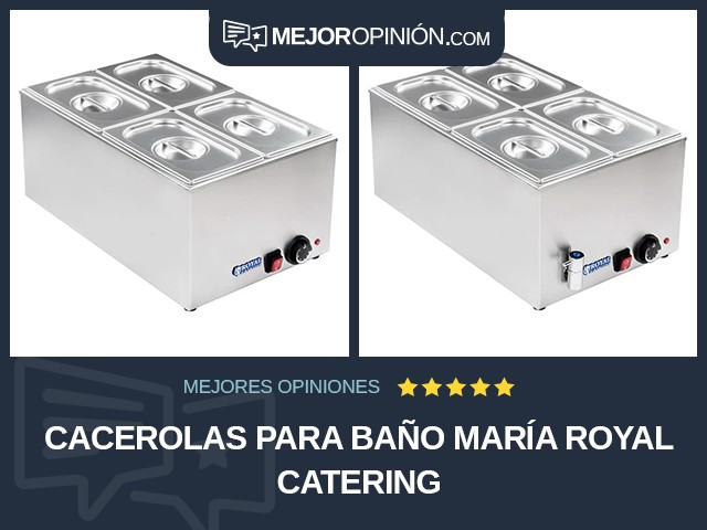 Cacerolas para baño María Royal Catering