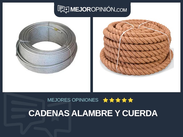 Cadenas alambre y cuerda