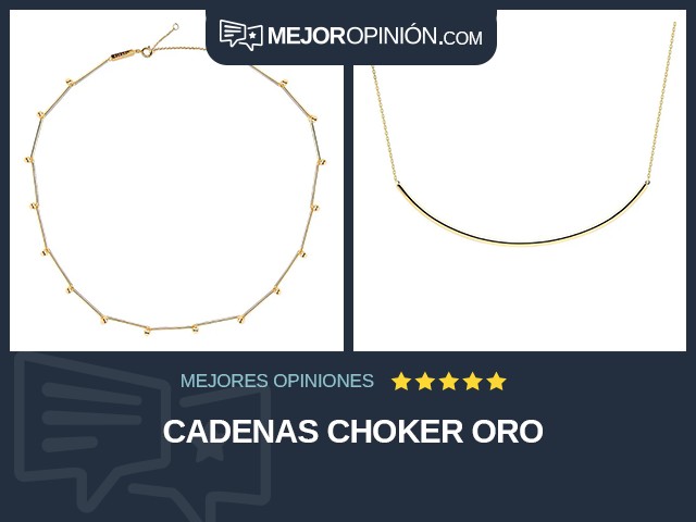 Cadenas Choker Oro