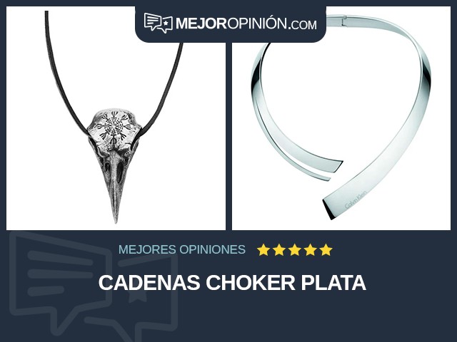 Cadenas Choker Plata