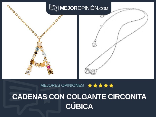 Cadenas Con colgante Circonita cúbica