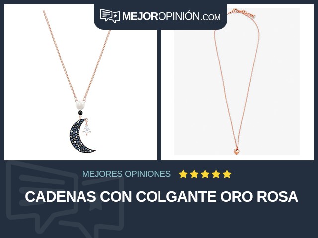 Cadenas Con colgante Oro rosa