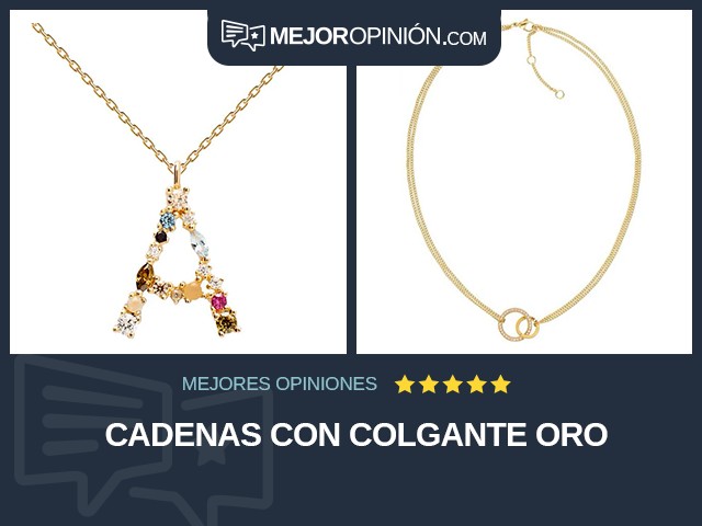 Cadenas Con colgante Oro