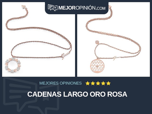 Cadenas Largo Oro rosa