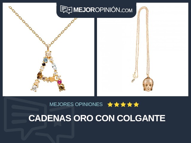 Cadenas Oro Con colgante