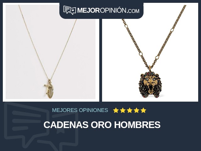 Cadenas Oro Hombres