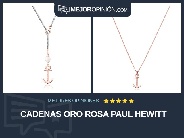 Cadenas Oro rosa PAUL HEWITT