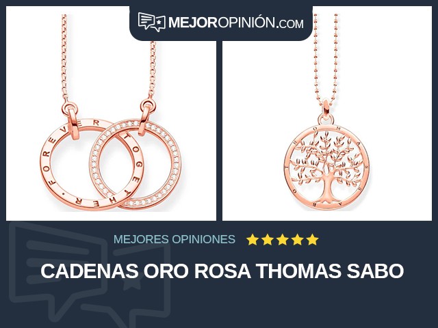 Cadenas Oro rosa Thomas Sabo
