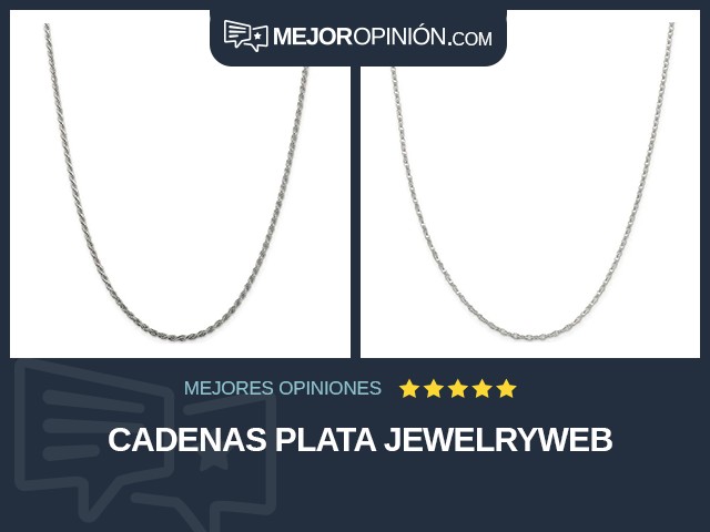 Cadenas Plata JewelryWeb