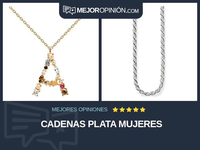 Cadenas Plata Mujeres