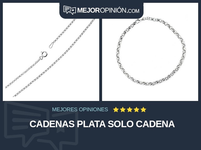 Cadenas Plata Solo cadena