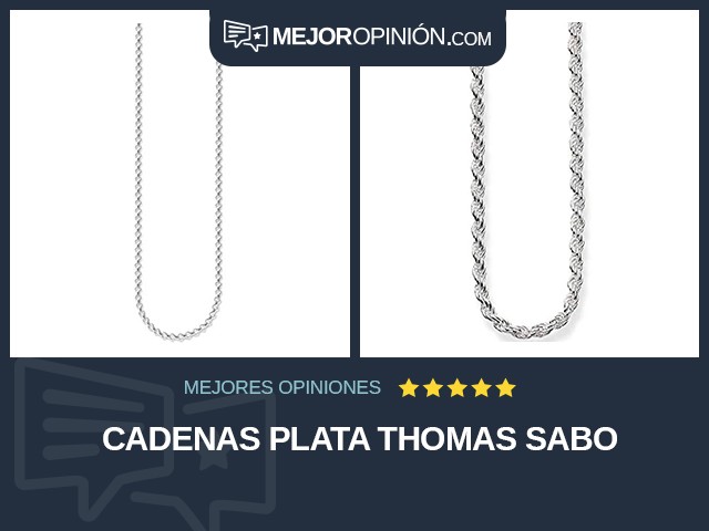 Cadenas Plata Thomas Sabo