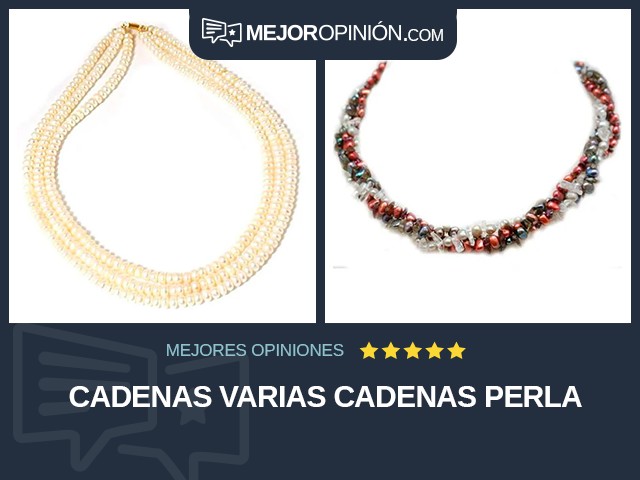 Cadenas Varias cadenas Perla