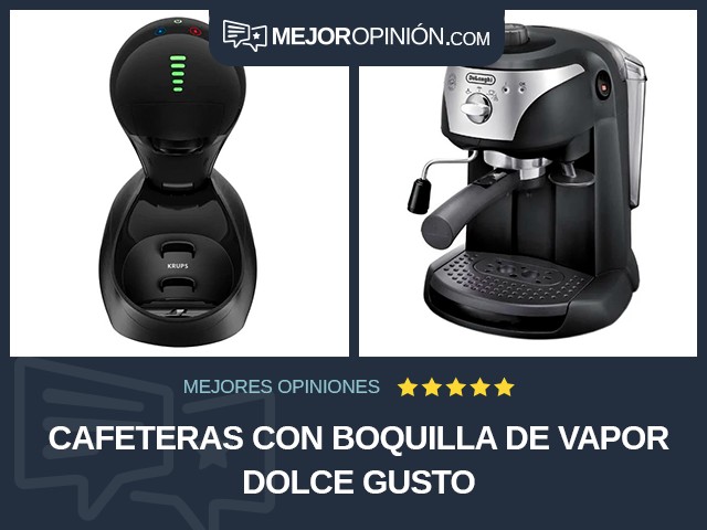 Cafeteras Con boquilla de vapor Dolce Gusto