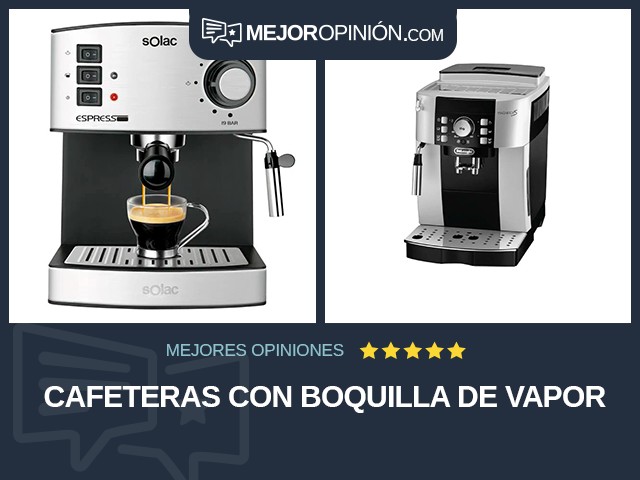 Cafeteras Con boquilla de vapor