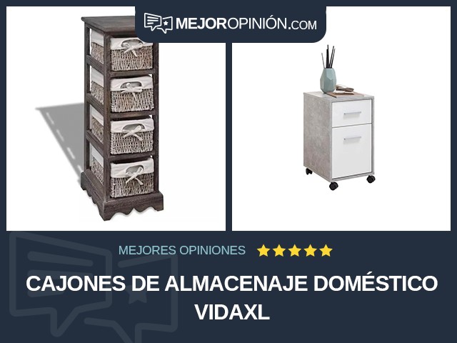 Cajones de almacenaje doméstico vidaXL