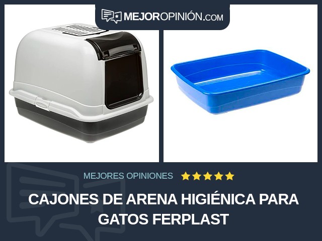 Cajones de arena higiénica para gatos Ferplast