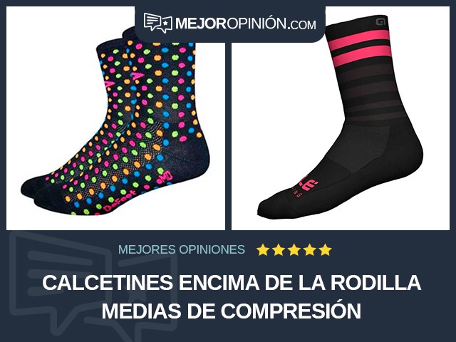 Calcetines Encima de la rodilla Medias de compresión