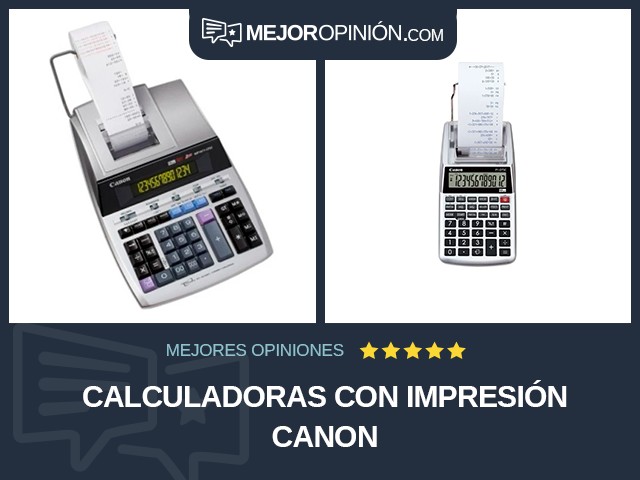 Calculadoras Con impresión Canon