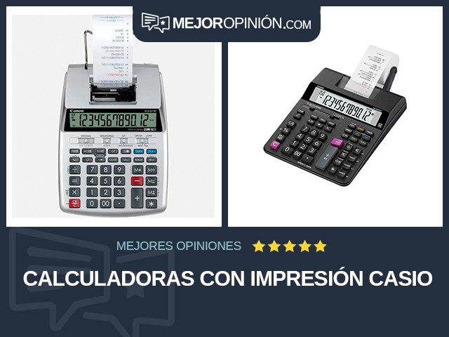 Calculadoras Con impresión Casio