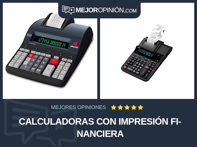 Calculadoras Con impresión Financiera