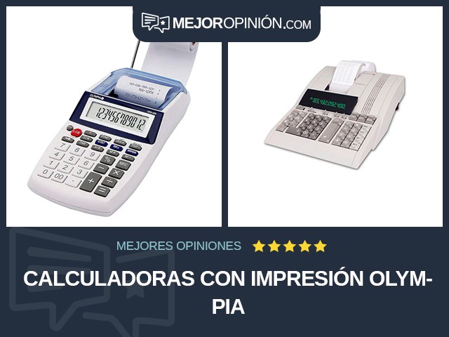 Calculadoras Con impresión Olympia