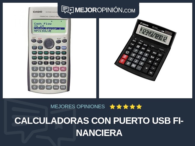 Calculadoras Con puerto USB Financiera