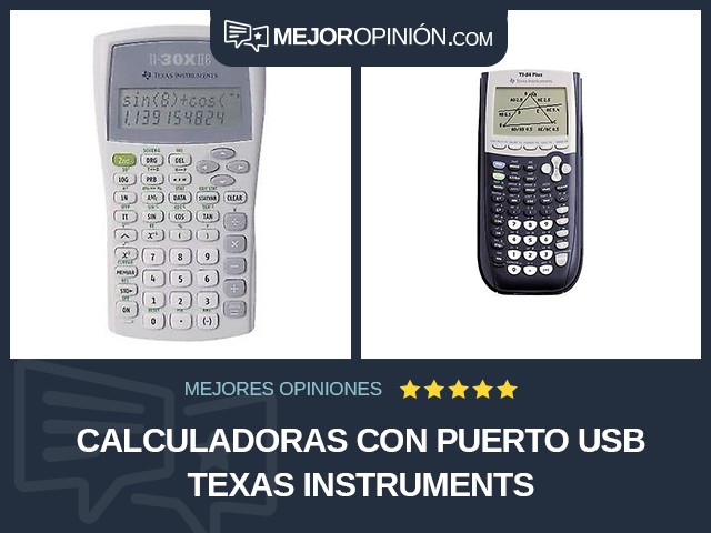 Calculadoras Con puerto USB Texas Instruments