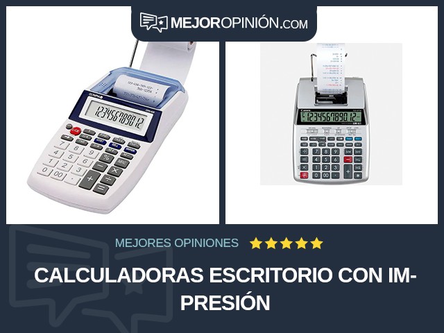 Calculadoras Escritorio Con impresión