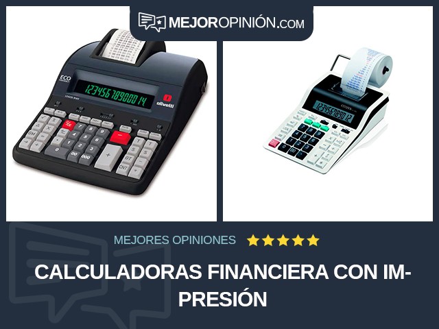 Calculadoras Financiera Con impresión