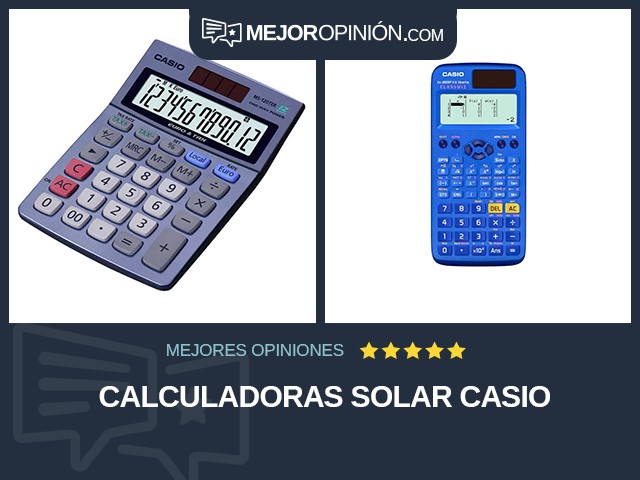 Calculadoras Solar Casio