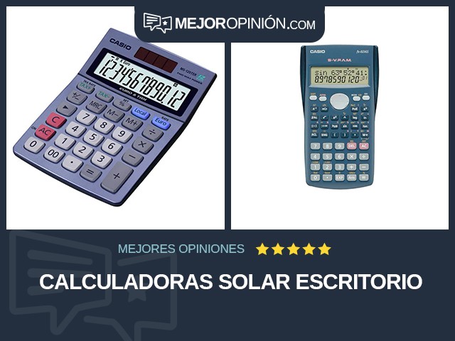 Calculadoras Solar Escritorio