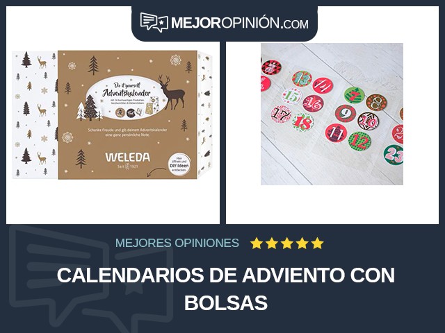 Calendarios de Adviento Con bolsas