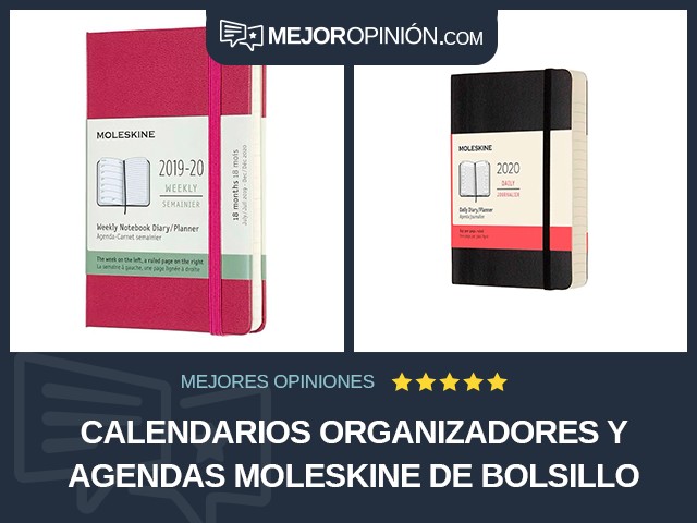 Calendarios organizadores y agendas Moleskine De bolsillo