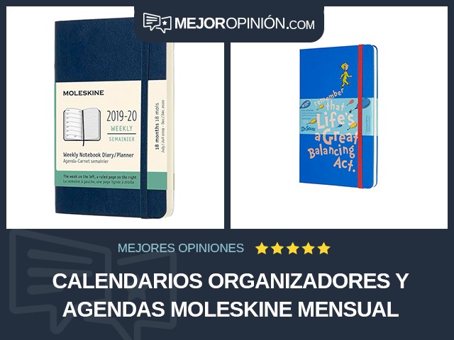 Calendarios organizadores y agendas Moleskine Mensual