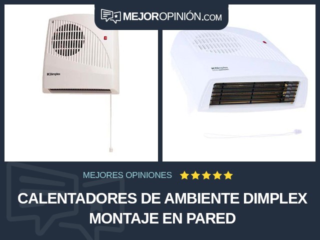 Calentadores de ambiente Dimplex Montaje en pared