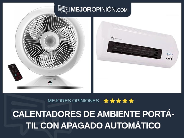 Calentadores de ambiente Portátil Con apagado automático