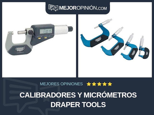 Calibradores y micrómetros Draper Tools