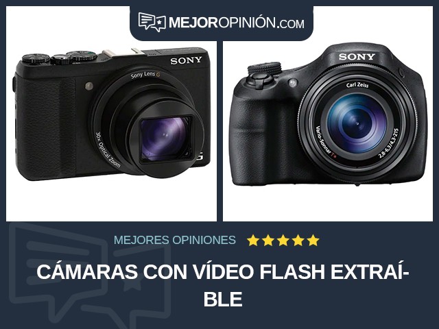 Cámaras Con vídeo Flash extraíble