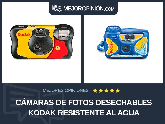Cámaras de fotos desechables Kodak Resistente al agua