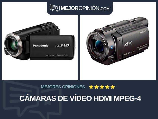 Cámaras de vídeo HDMI MPEG-4