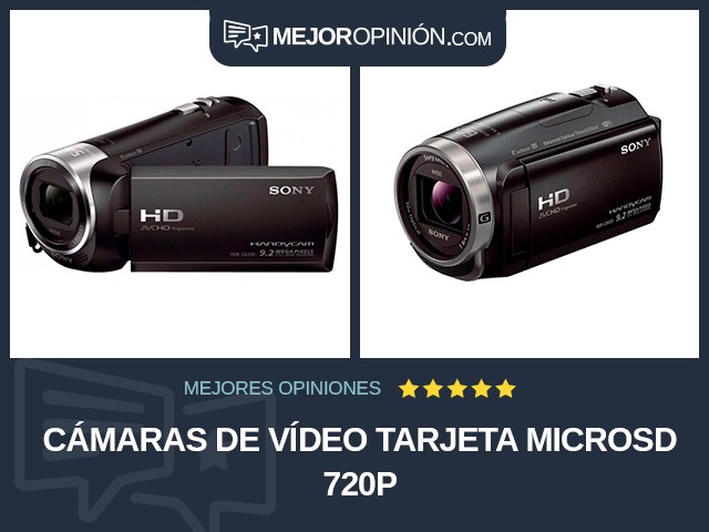 Cámaras de vídeo Tarjeta microSD 720p