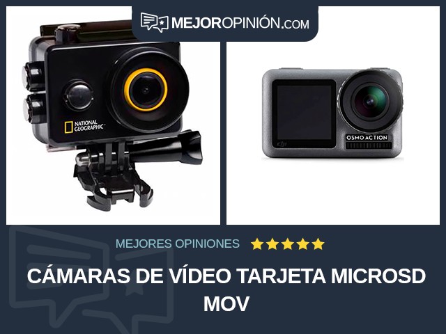 Cámaras de vídeo Tarjeta microSD MOV