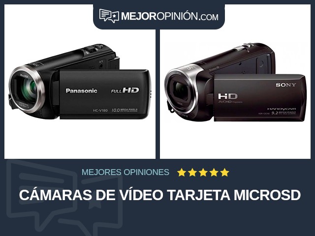 Cámaras de vídeo Tarjeta microSD