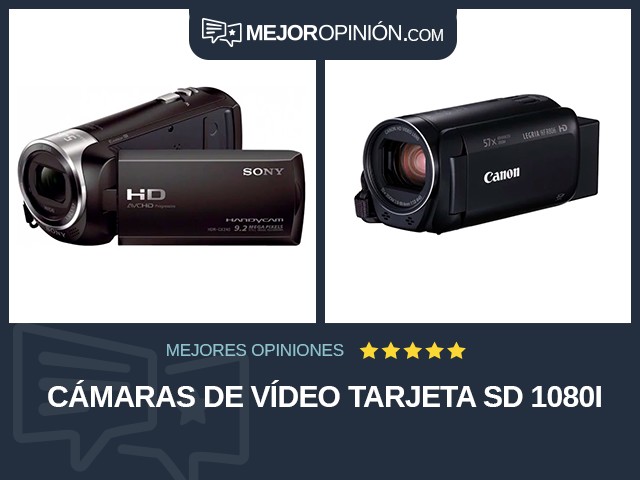 Cámaras de vídeo Tarjeta SD 1080i