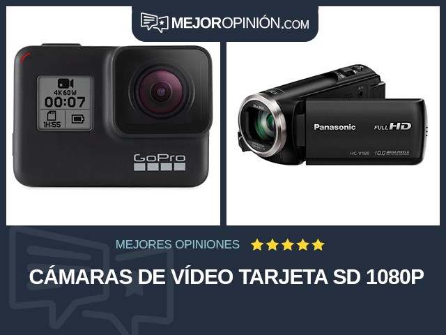 Cámaras de vídeo Tarjeta SD 1080p