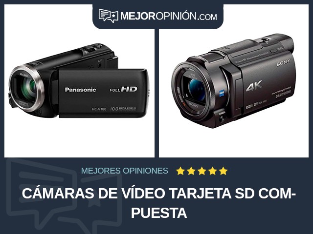 Cámaras de vídeo Tarjeta SD Compuesta