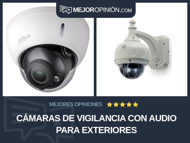 Cámaras de vigilancia Con audio Para exteriores