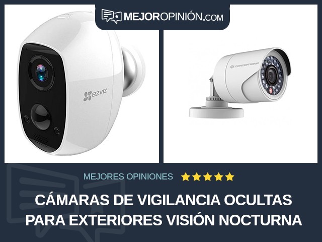 Cámaras de vigilancia ocultas Para exteriores Visión nocturna