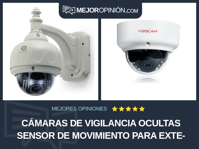 Cámaras de vigilancia ocultas Sensor de movimiento Para exteriores